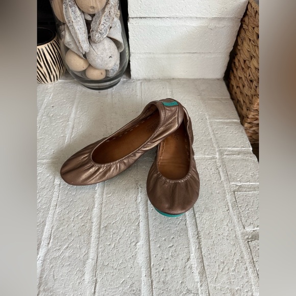 Tieks by Gavrieli Foldable Scrunch Ballet Flats Metallic Bronze Sz 7 - Picture 1 of 10
